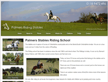 Tablet Screenshot of palmers-stables.com